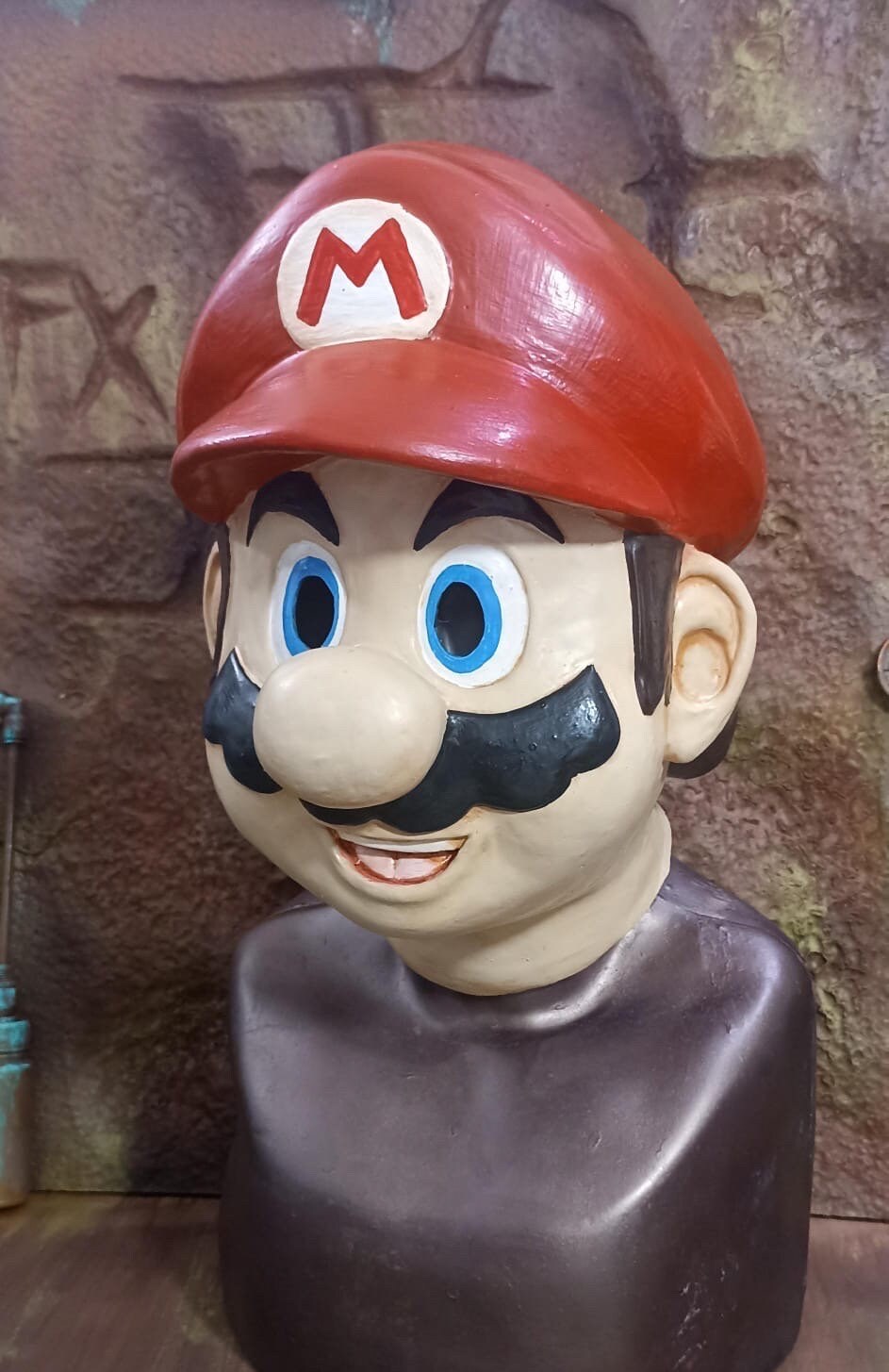 Súper Mario latex mask plumber/ mask/ Halloween/ cosplay: gamer