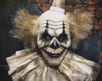 Clown latex mask , halloween/terror/clown/cosplay/gif/mask/movie