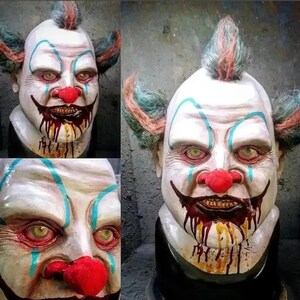 Clown mask, latex mask Halloween, cosplay, costume, movie