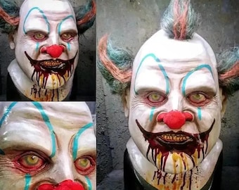 Clown mask, latex mask Halloween, cosplay, costume, movie