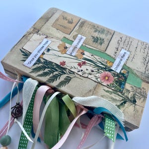 A special journal with quotes and ribbon binding