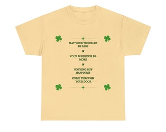 St. Patrick's Day Irish Blessing Unisex Heavy Cotton Tee