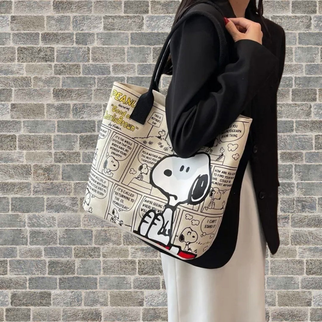 Portefeuille Triple Compact Snoopy En Cuir Synthétique Marron - Neuf Du Japon