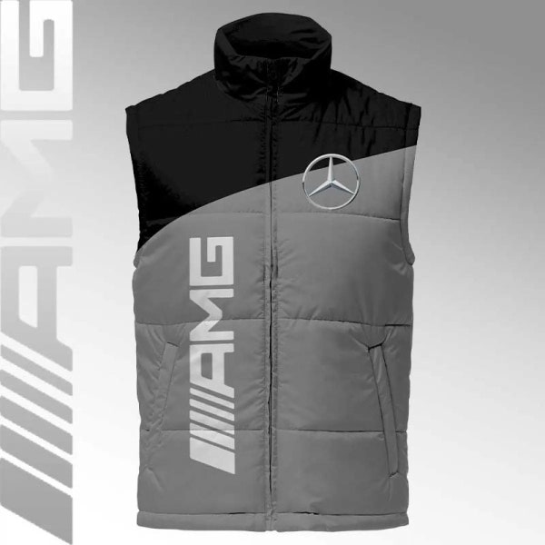 AMG Performance Padded Vest - Men's Insulated Sleeveless Jacket with Mercedes-Benz Logo