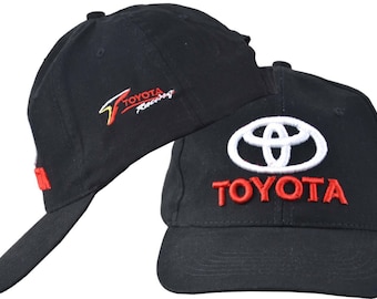 Toyota Racing geborduurde pet - zwart met sportieve accenten