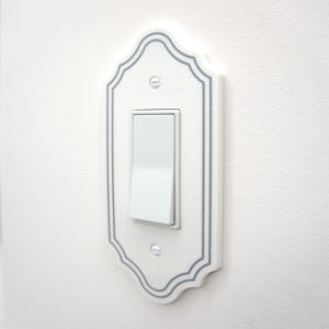 Vintage Light Switch Cover Two Tone Victorian Switch Decorative Switch Wall Plate Ornate Home Decor Classic Interior Decor image 9