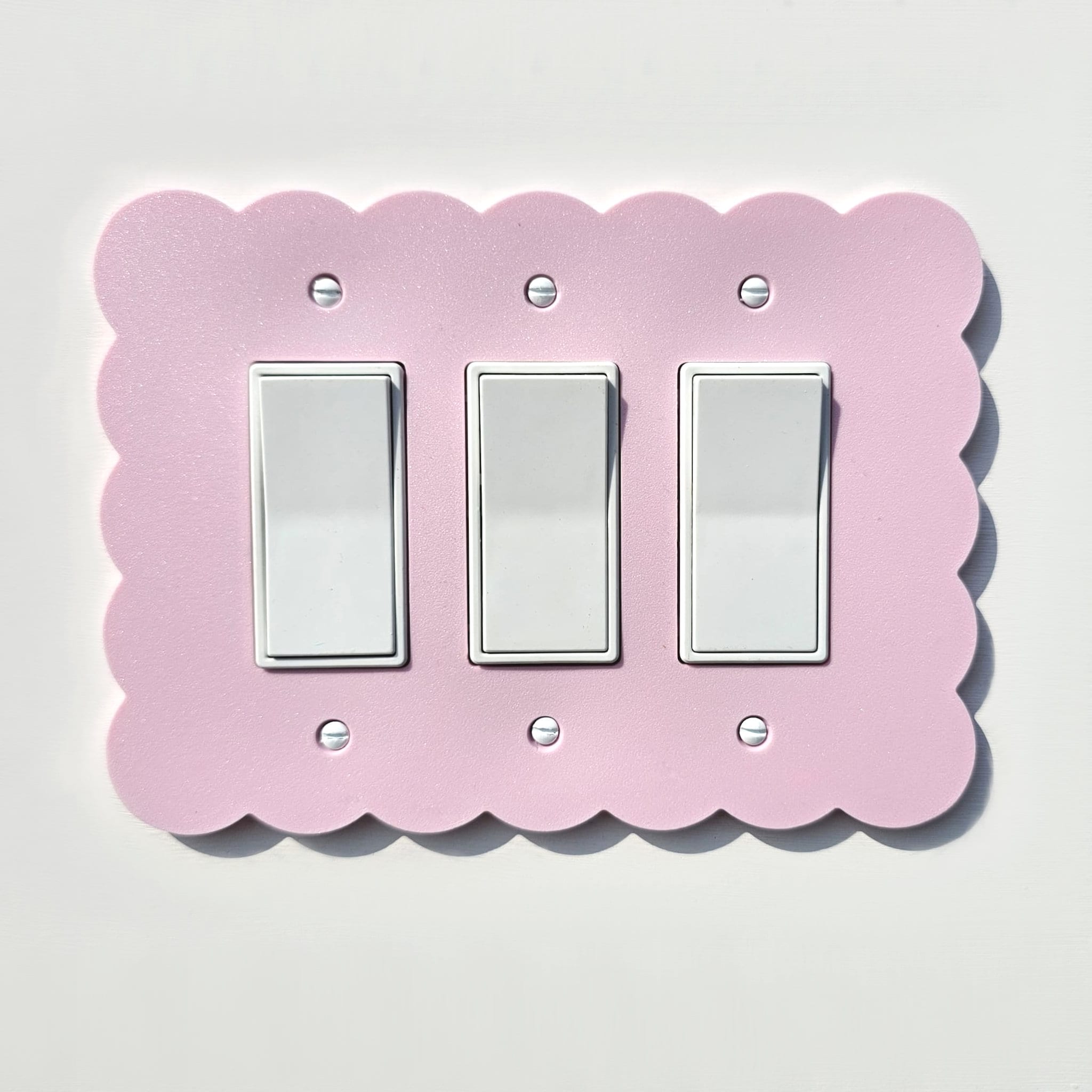 Pink Switch Rocker Needle Pastel Pink Cloud Light Switch Cover Triple Rocker Custom Design ...