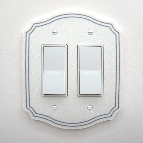 Vintage Light Switch Cover Two Tone Victorian Switch Decorative Switch Wall Plate Ornate Home Decor Classic Interior Decor