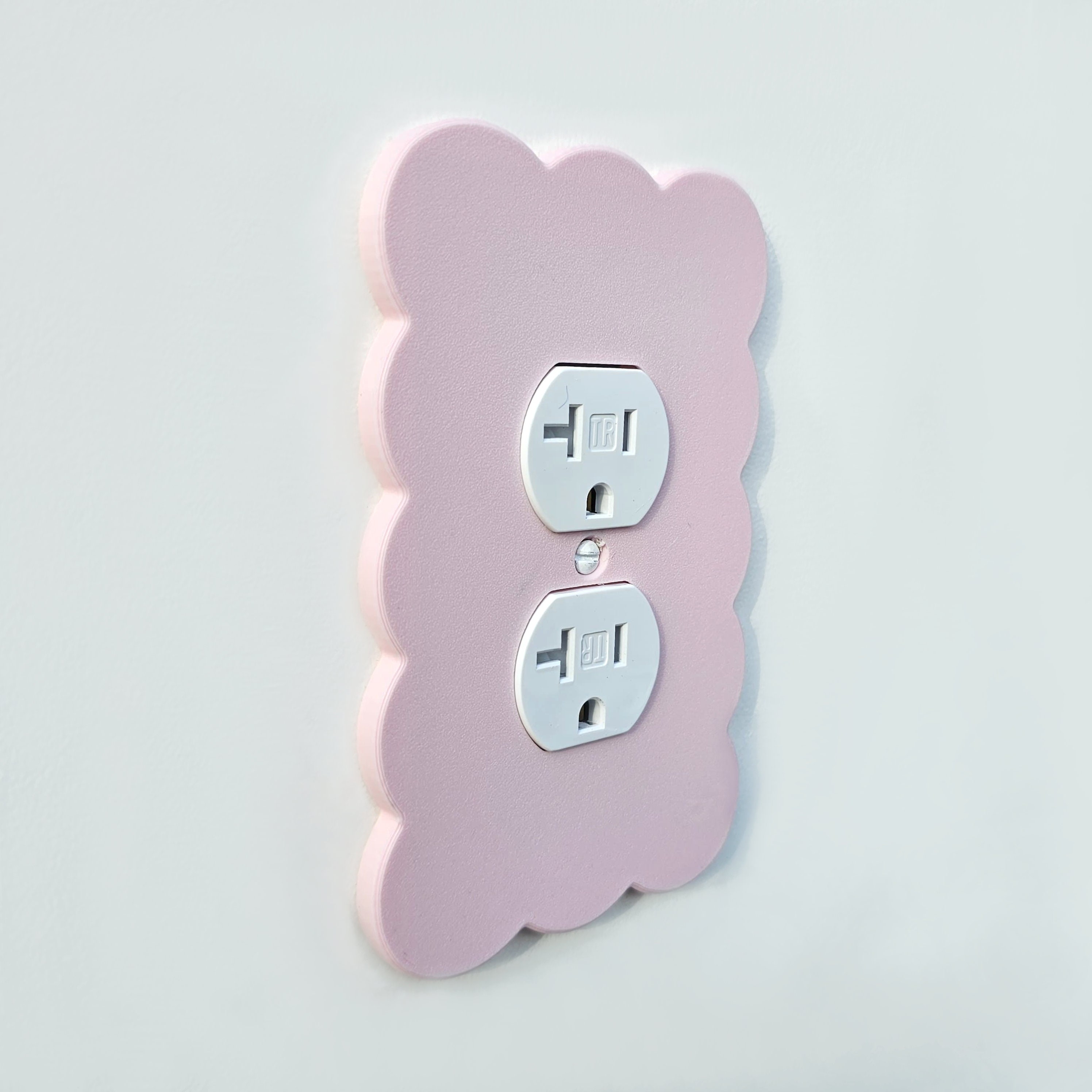 Pastel Pink Cloud 1-gang Single Outlet Cover Custom Design Replacement ...