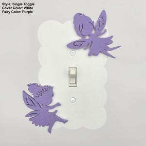 Fairy Cloud Light Switch Cover Replacement Switch Cover for Nursery Baby Room Girls Room Decor Switch Cover Plate Pastel Fairies Magical