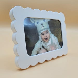 Pastel White Cloud Picture Frame For Baby Room Toddler Room Nursery Photo Frame Baby Shower Gift Wall Decor Versatile Frame New Born