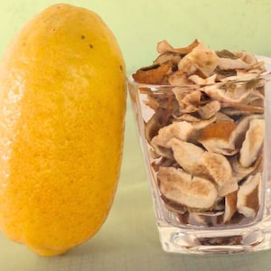 Lemon Peel : Premium Sun Dried Natural Lemon Peel with Aroma for Culinary Creation,  Dried Herbs, Spa Gift, Organic cosmetics for Skin Care