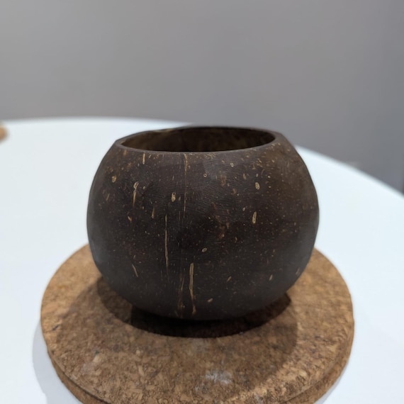 Matcha bowls, natural coconut shell bowl for drinkware, dessert cup, cocktail cups, tiki bar cups, home decor, kitchen cups