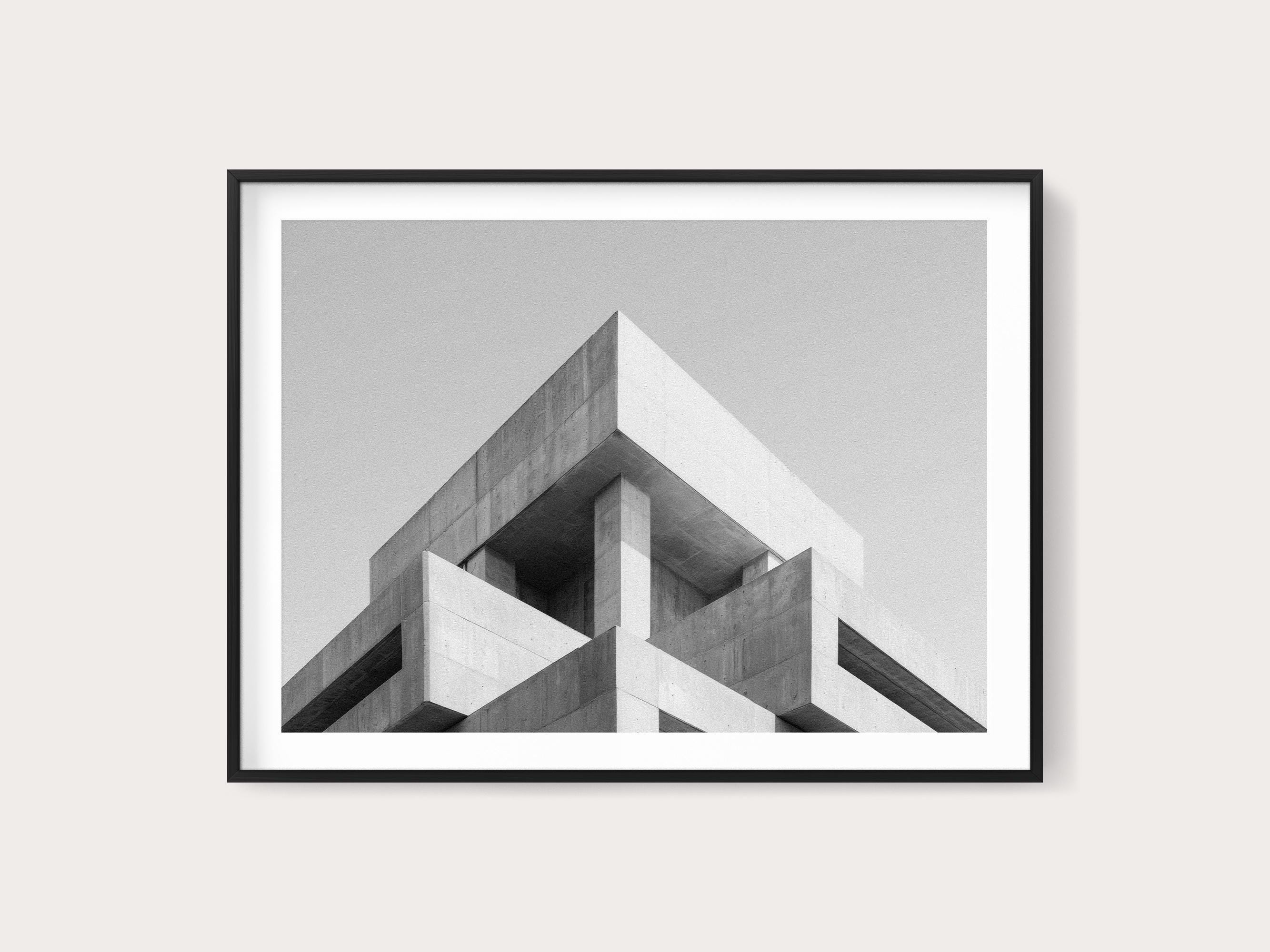 Concrete I, black and white photograph, Marseille, FR