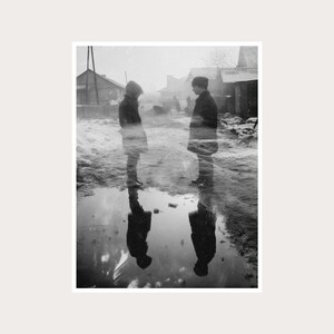 Fotografía artística surrealista: Decoración de pared en blanco y negro (descarga digital)