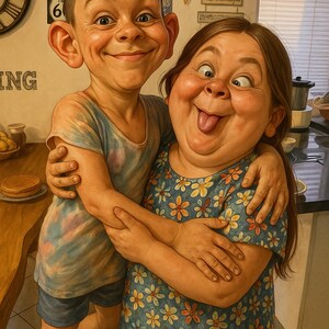 Fotorealistische Karikatur nach Foto – Individuelles Cartoon Portrait – Digitales Geschenk personalisiert