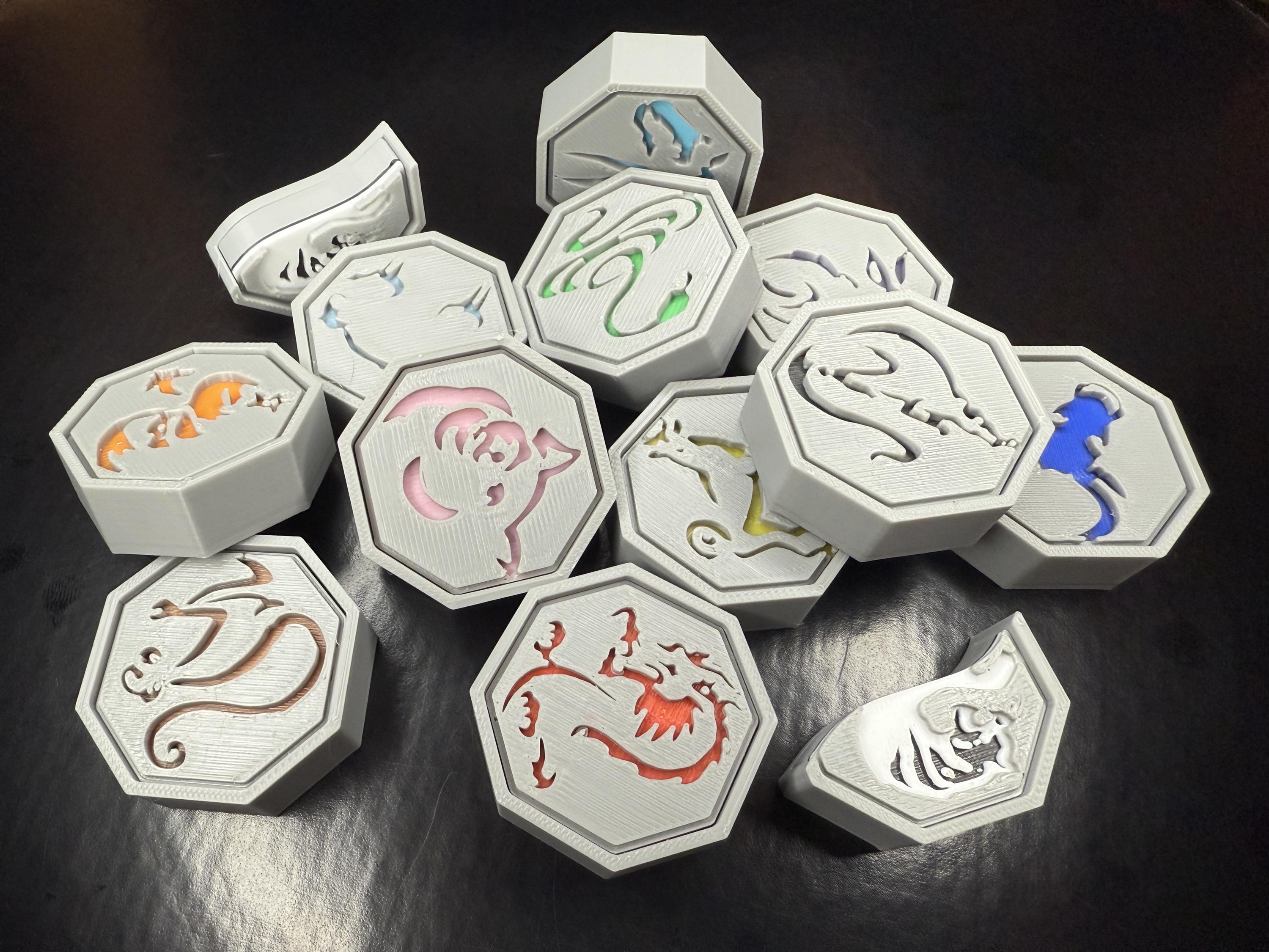 Jackie Chan Adventures - 12 Magic Talismans - 33mm/1.3 in Wide and