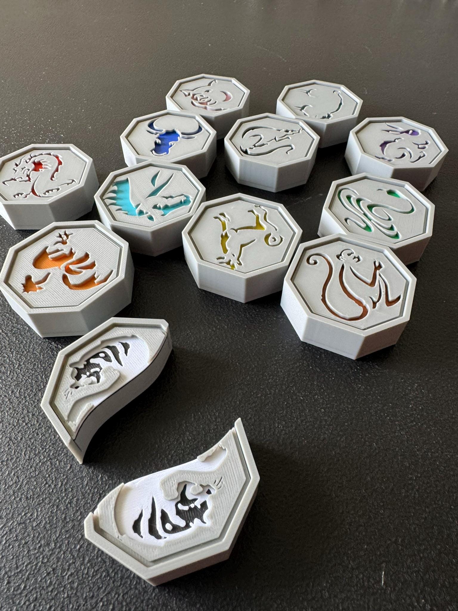 samael サマエル　シャマリー　400% 5体セット Jackie Chan Adventures - JUMBO Talismans! 56mm X 56mm and 19mm