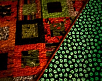 Flourescent Happy Halloween Quilt