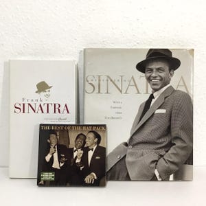 Frank Sinatra / Rat Pack CD & Book Collection - Complete Capitol Singles 4-CD Box Set / Best of the Rat Pack 3-CD Set / Sinatra Photo Book
