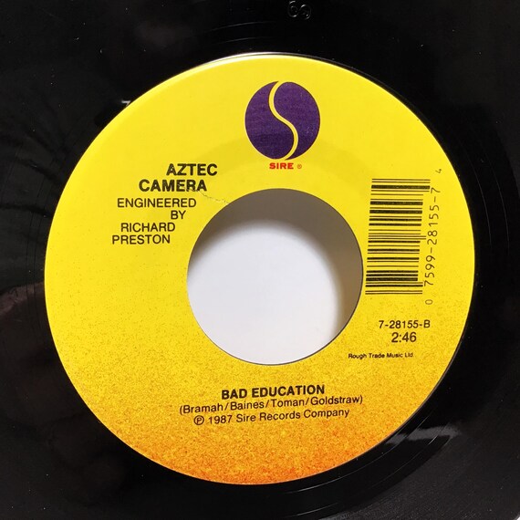 Aztec Camera - Deep Wide & Tall / Bad Education - Vintage 1987 7