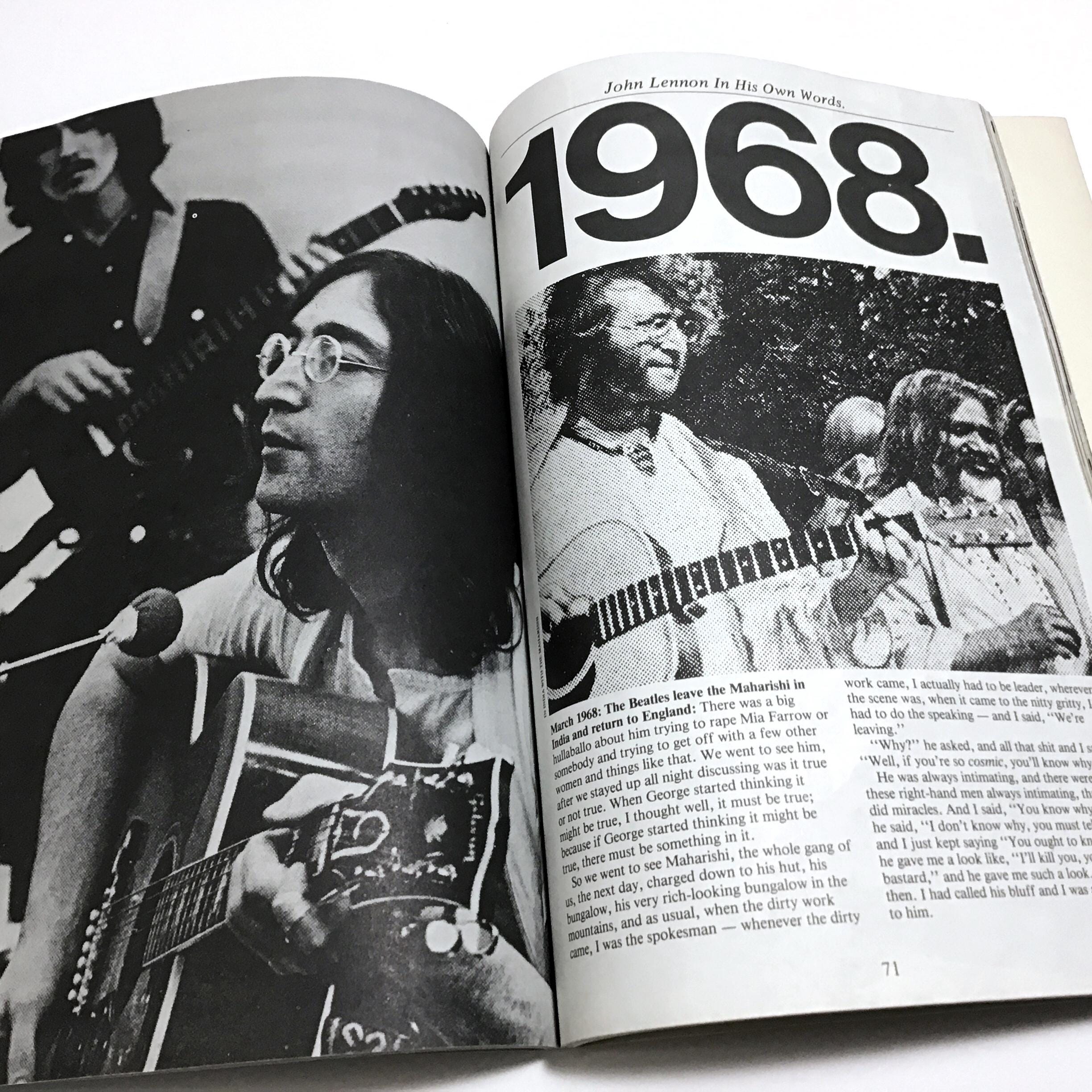 John Lennon in His Own Words - Vintage 1981 Softcover Book - Quick