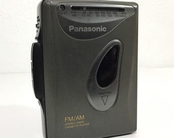 Vintage Panasonic AM/FM Portable Stereo Cassette Player (Walkman) model RQ-V60 - Refurbished, New Belts - Works Great!