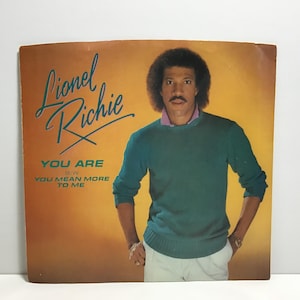 Lionel Richie - You Are / You Mean More To Me - Vintage 1982 7&quot; 45 RPM Vinyl Single - Motown Records - Classic 1980s Pop Soul R&B Music