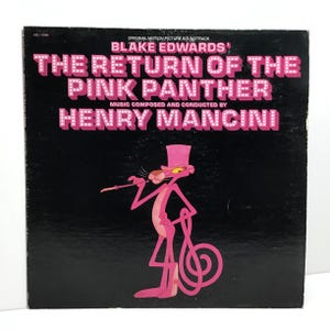 Blake Edward’s The Return of the Pink Panther Motion Picture Soundtrack - Henry Mancini - Vintage 1975 Vinyl LP Album - Peter Sellers Film