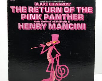 Blake Edward’s The Return of the Pink Panther Motion Picture Soundtrack - Henry Mancini - Vintage 1975 Vinyl LP Album - Peter Sellers Film