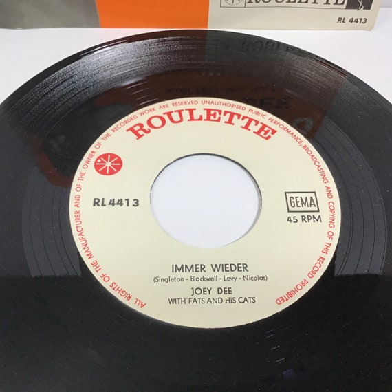 Joey Dee With Fats and His Cats – No No / Immer Wieder - Vintage 7