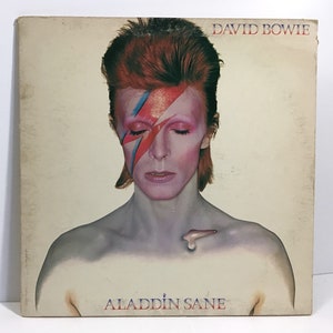 David Bowie - Aladdin Sane - VG+ Vintage 1973 Gatefold Album, RCA LSP-4852 - Jean Genie, Classic Glam Rock, Watch That Man