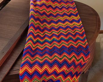 Rainbow Striped Blanket