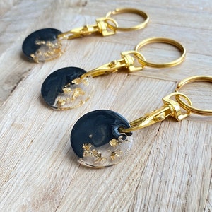 Einkaufswagenlöser Schwarz Gold • Einkaufswagenchip • Einkaufschip • Schlüsselanhänger Einkaufschip • praktische Geschenke • Einkaufshelfer