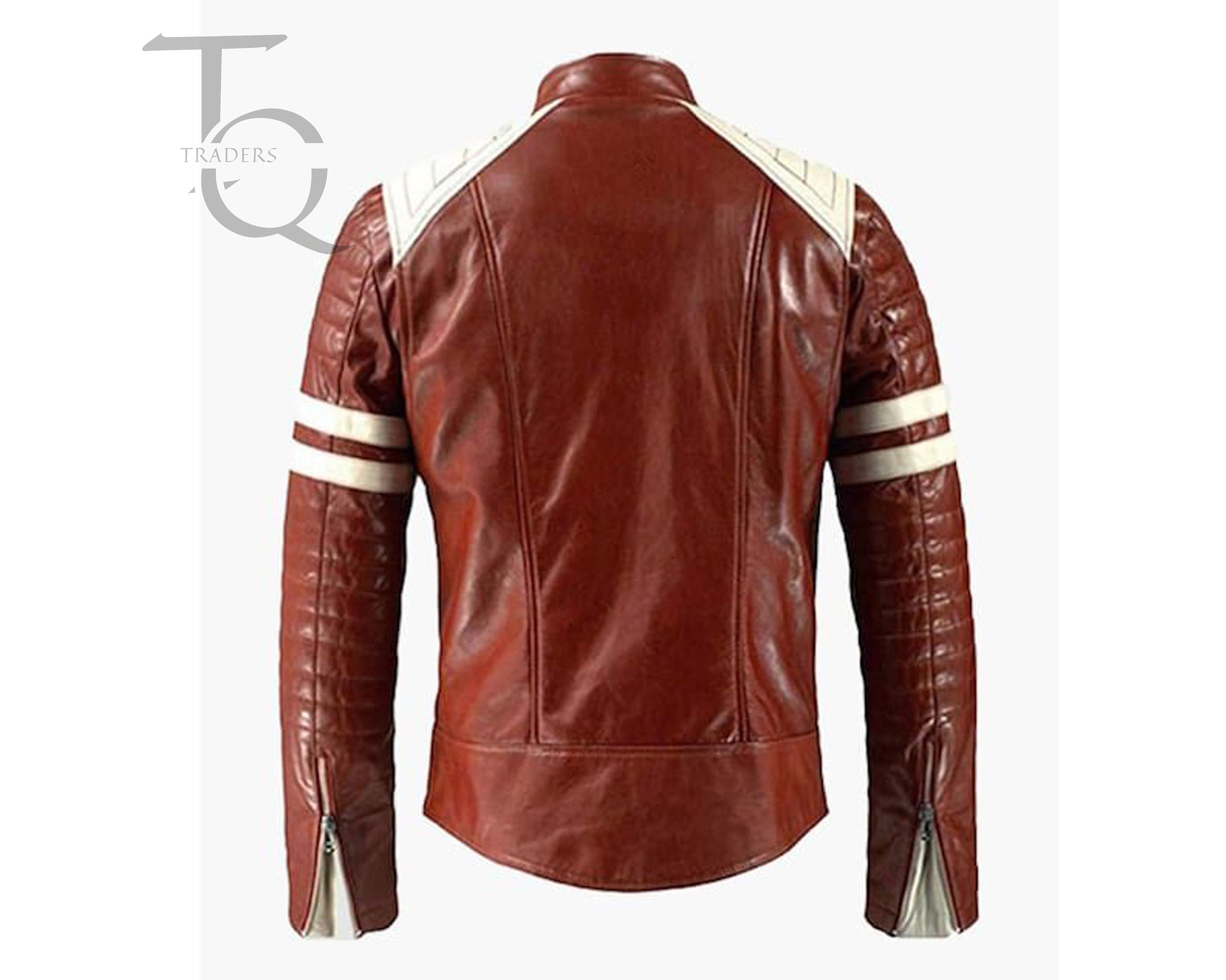 Brad pitt leather jacket fight club best sale