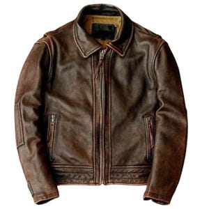 Handmade Men&#39;s Brown Leather Biker Jacket | Vintage Motorcycle Leather Jacket | Classic Distressed Cafe Racer Jacket