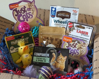 Pet Mystery Box|For Dog or Cat|Toys, Treats, Bowls, etc.