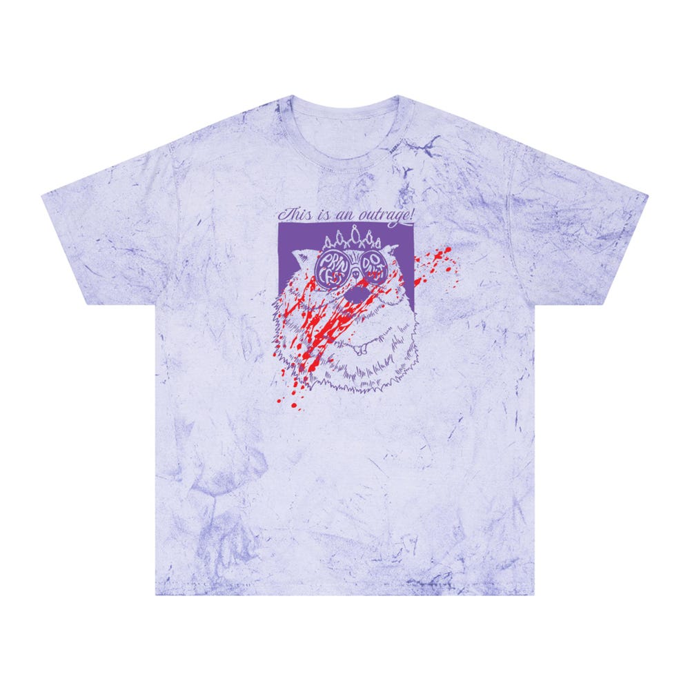 Princess Donut, This Is An Outrage! Dungeon Crawler Carl Merch, Comfort Colors, Unisex Color Blast T-Shirt