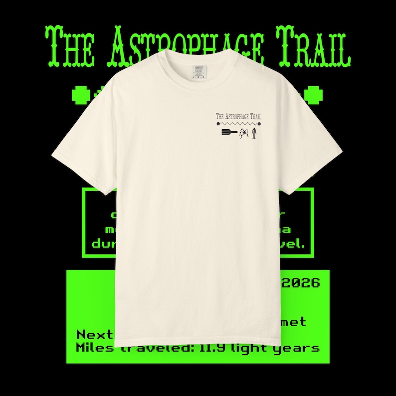 Project Hail Mary Merch, The Astrophage Trail, Comfort Colors, Unisex Garment-Dyed T-shirt, Multiple Colors image 4