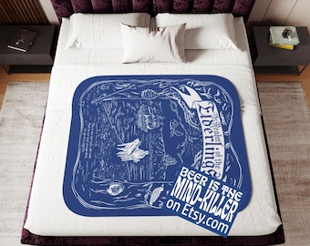 Realm of the Elderlings, Fitz and Nighteyes, Sherpa Blanket, Two Colors, 50" x 60"