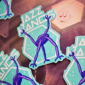 Project Hail Mary merch, Jazz Hands sticker, 3”, free U.S. shipping