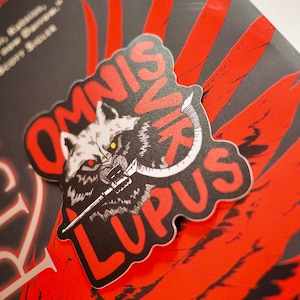 Red Rising Merch, Omnis Vir Lupus Sticker, Matte Vinyl, Free US Shipping