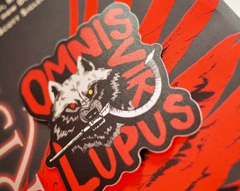 Red Rising Merch, Omnis Vir Lupus Sticker, Matte Vinyl, Free US Shipping