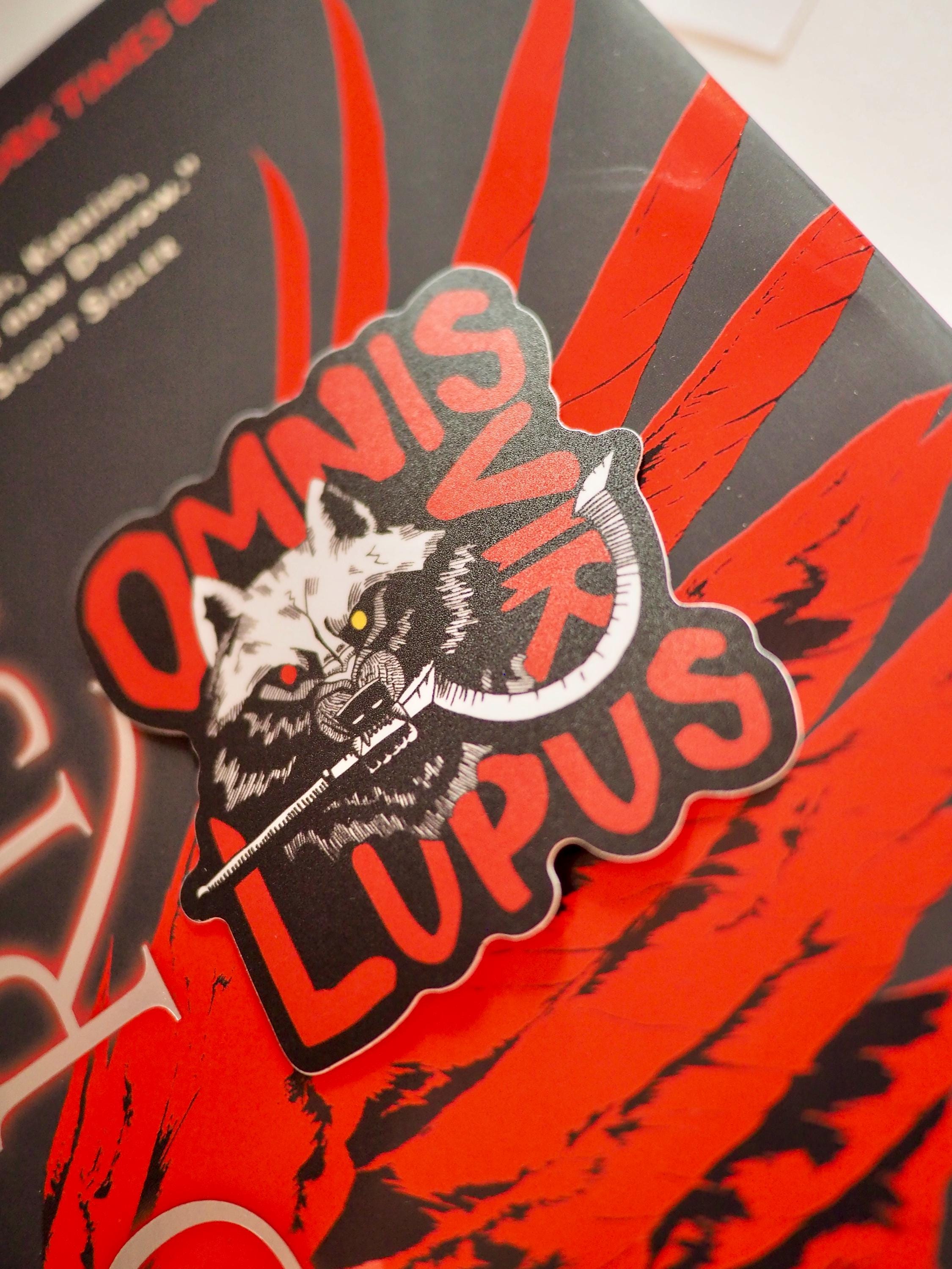 Red Rising Merch Pin Red Rising Merch, Omnis Vir Lupus Sticker, Matte Vinyl, Free US ...