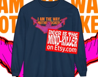 I Am The Way, Uzi Jesus, Dungeon Crawler Carl Merch, Comfort Colors Unisex Garment-dyed Long Sleeve T-Shirt