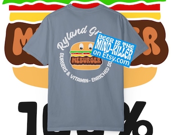 Proyecto Ave María, Hamburguesa de Ryland Grace, 100 % ME(AT), Camiseta unisex teñida en prenda Comfort Colors