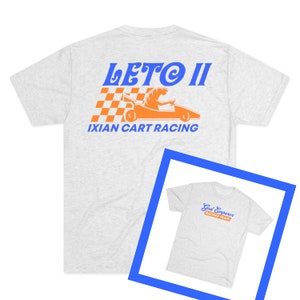 デューン、レト・アトレイデス II、イクシアン・カート・レーシング、ゴッド・エンペラー・レーシング・チーム、ユニセックス半袖 T シャツ、複数のカラー