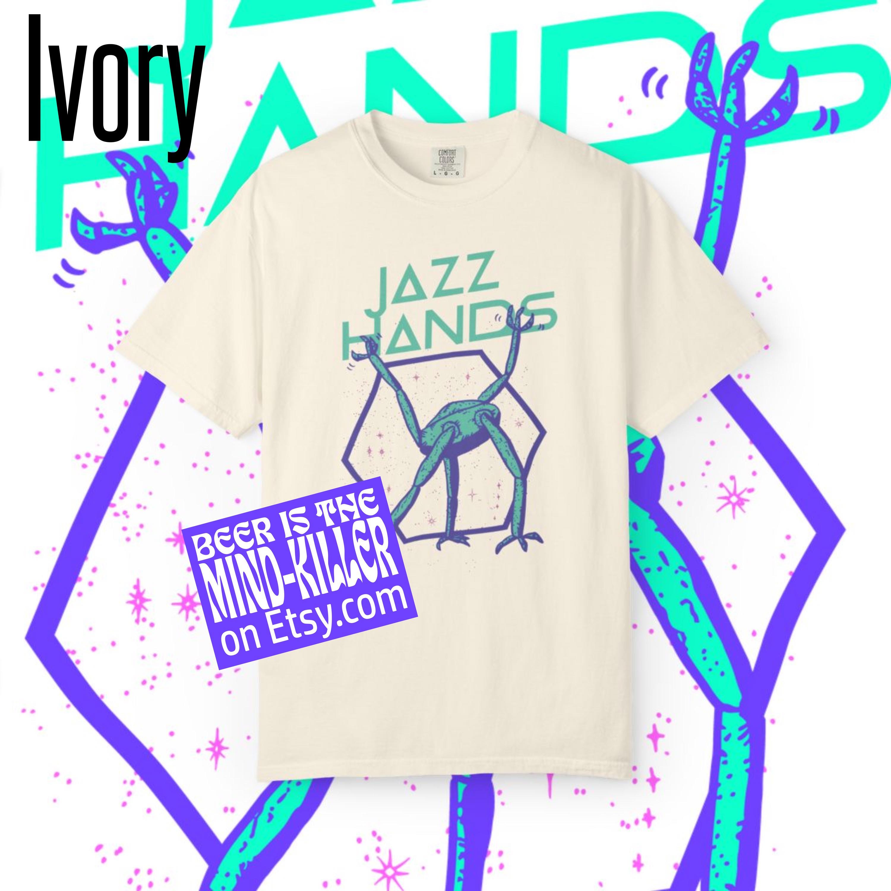Jazz Hands, Front Graphic Only, Project Hail Mary, Comfort Colors