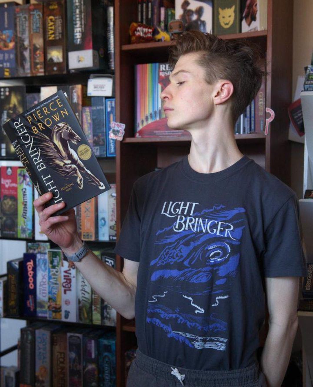 Light Bringer, Red Rising Merch, Puff Ink Screen Printed T-shirt ...