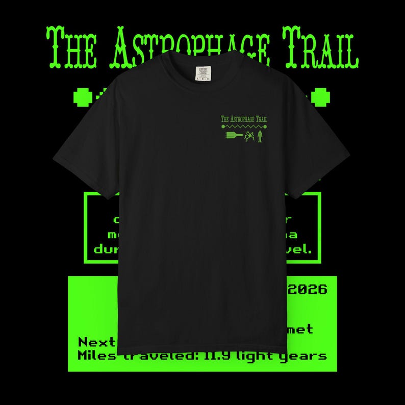 Project Hail Mary Merch, The Astrophage Trail, Comfort Colors, Unisex Garment-Dyed T-shirt, Multiple Colors image 2